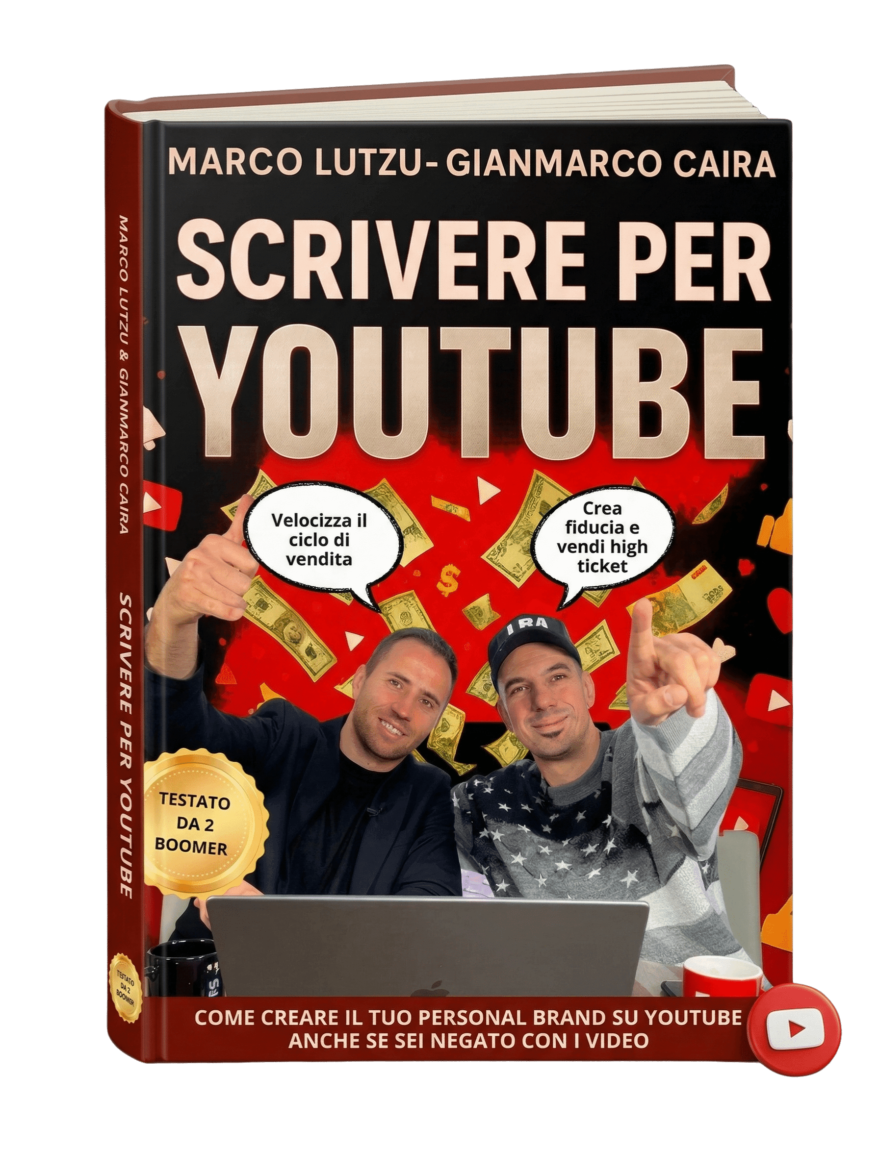 Copertina del libro Scrivere per YouTube